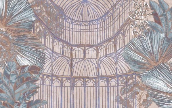 Papier peint verrière végétale, XXL, tendance