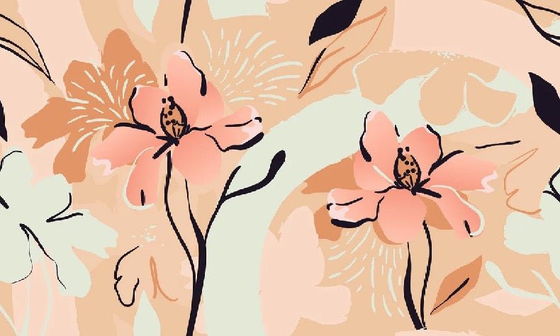 Papier peint yoga méditation fleur, XXL, tendance