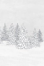 Black & white gondola mountain wallpaper