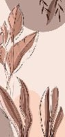 Graphic plant panorama wallpaper