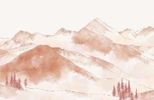 Papier peint montagne chaine des Aravis