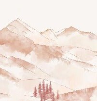 Papier peint montagne chaine des Aravis