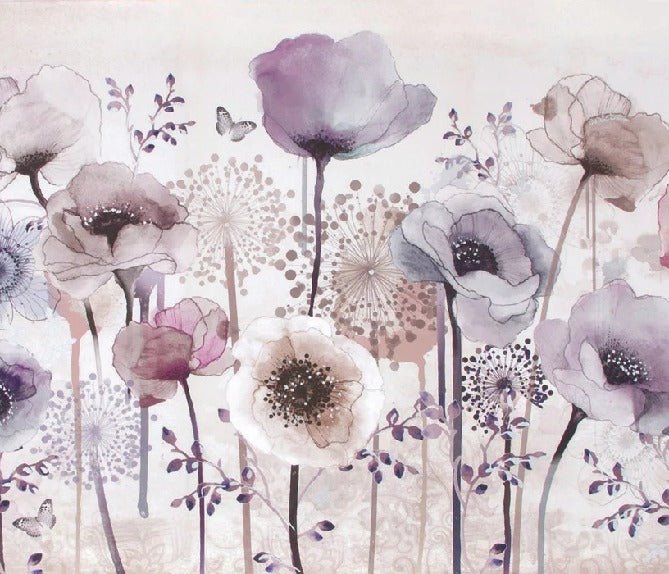 Papier peint Fleur Parme