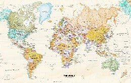 Original world map wallpaper