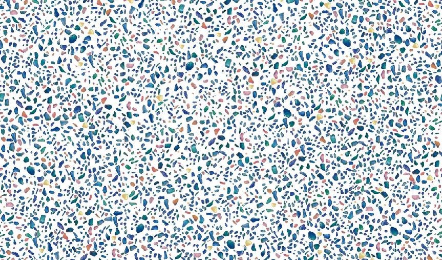 Papier peint effet terrazzo condensé