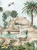 Papier peint enfant oasis animale