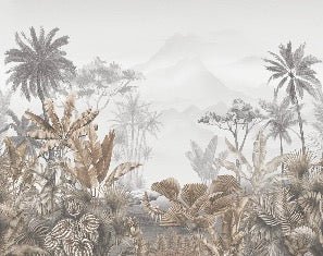 Papier peint tendance tropical sepia