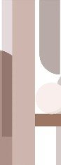 Panoramic geometric terracotta wallpaper