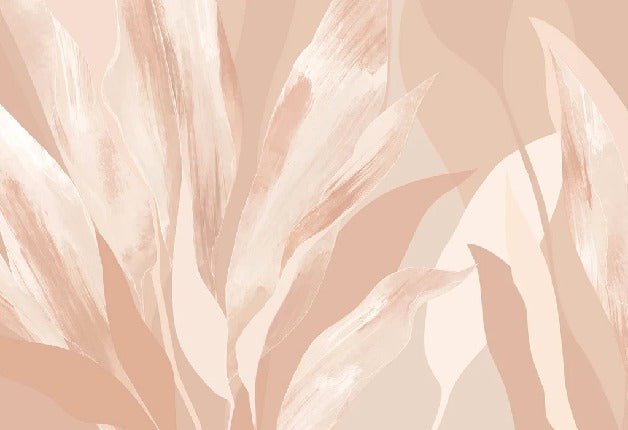 Papier peint étoffe florale nude