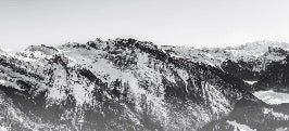 Black and white mountain wallpaper Grand Massif
