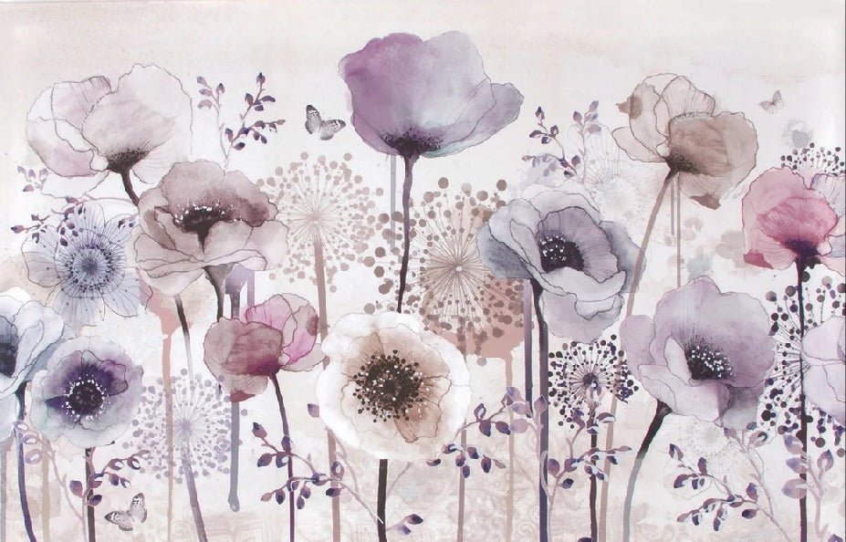Papier peint Fleur Parme
