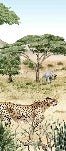 Papier peint enfant savane secrète