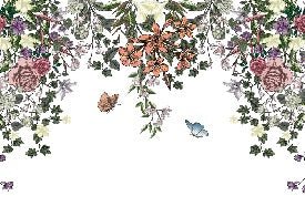 Papier peint panoramique fleur Spring Floral, XXL, tendance