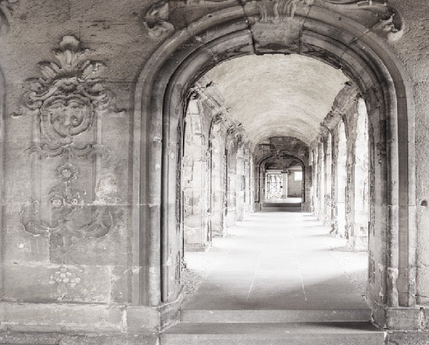 Papier peint Trompe l'oeil Couloir Marbre Parisien, mural concept, tendance