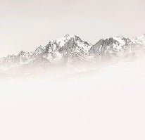 Papier peint matin brumeux Mont Blanc