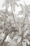 Picturesque jungle panoramic wallpaper