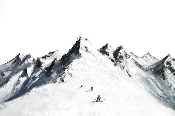 Papier peint ski alpinisme en montagne, XXL, tendance