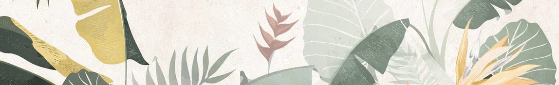 Papier peint sur mesure végétal vert jaune, XXL, tendance