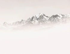 Papier peint matin brumeux Mont Blanc