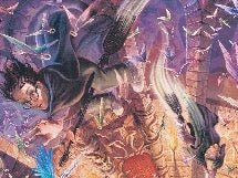 Papier peint panoramique Harry Potter Poudlard fantaisie