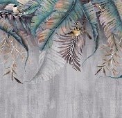 Papier peint Feuilles & Birds, XXL, tendance