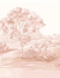 Papier peint paysage poétique jasmin