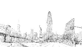 Papier peint architecture New York