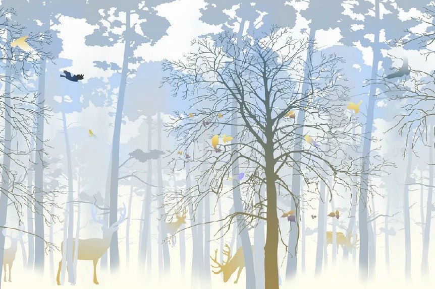 Nature wallpaper forest blue & freshness of dawn