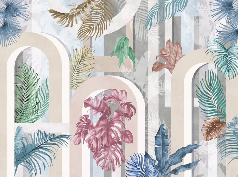 Papier peint tendance arche colorée, XXL, tendance