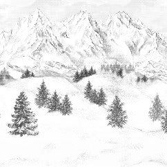 Papier peint montagne sommets de Chamonix