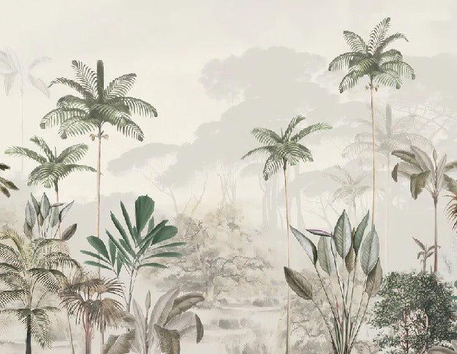 Papier peint panoramique jungle eden vert, XXL, tendance