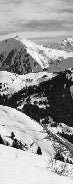 Papier peint montagne noir et blanc les Aravis, XXL, tendance