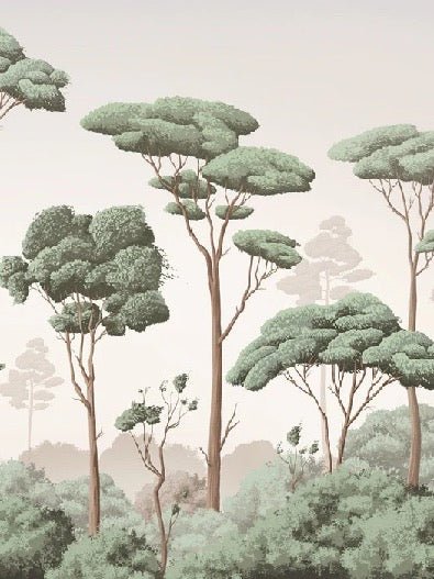 Papier peint brise légère pinède, XXL, tendance