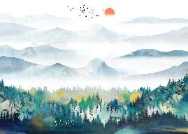 Papier peint Mountain & Scandinave, XXL, tendance