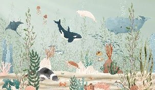 Sfondo per bambini del mondo marino, XXL, tendance