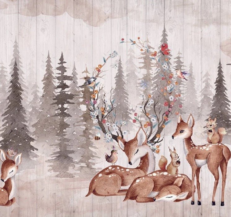 Children's bedroom wallpaper douces biches, XXL, tendance