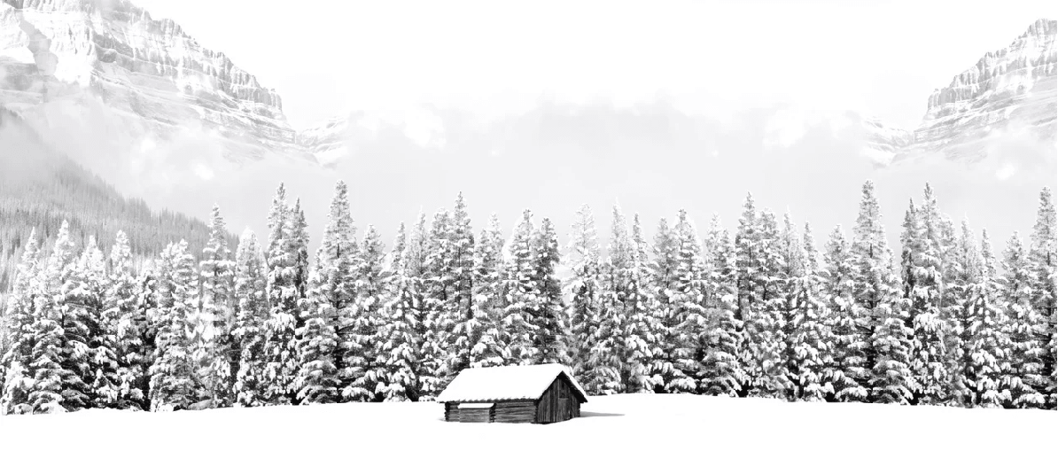 Carta da parati panoramica per chalet di montagna - Muralconcept
