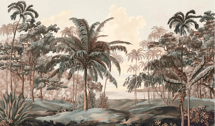 Papier peint paysage Célèbes terra - Muralconcept