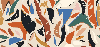 Papier peint contemporain végétal - Muralconcept