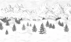 Papier peint Aiguilles d'Arves - Muralconcept