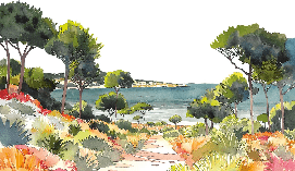 Papier peint panoramique air estival, XXL, tendance