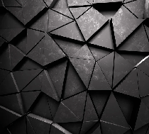 Papier peint 3D Black Perspective - Muralconcept