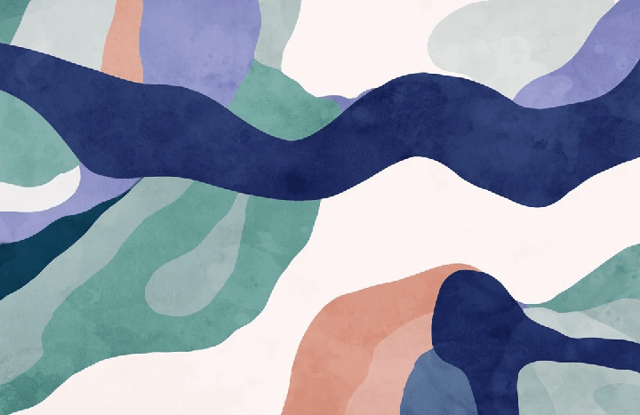 Papier peint abstrait ondulation, XXL, tendance