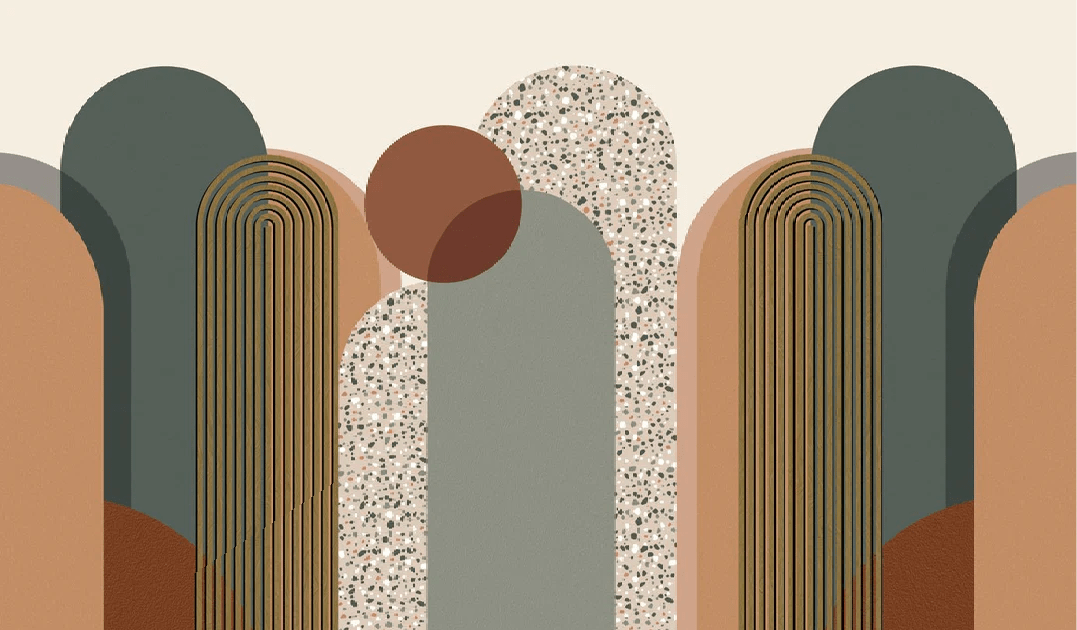 Papier peint Art déco graphique tendance - Muralconcept