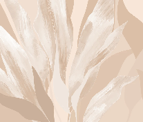 Papier peint étoffe florale beige
