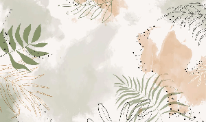 Papier peint panoramique aquarelle végétale