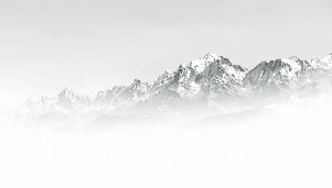 Papier peint Mont Blanc dans la brume noir et blanc