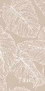 Papier peint feuille monstera sable, XXL, tendance
