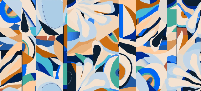 Vibrant abstract wallpaper - Muralconcept