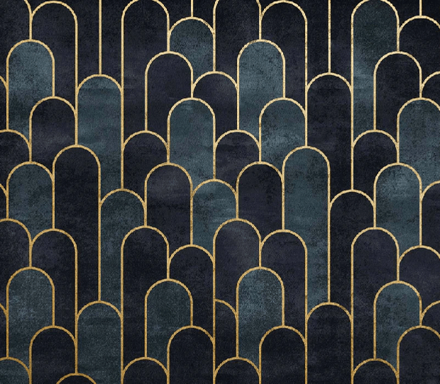 Papier peint dark blue chic - Muralconcept